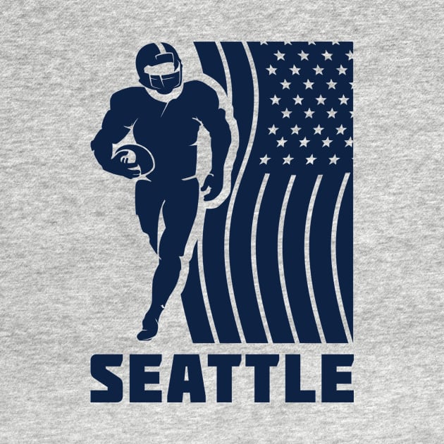 Seattle Football Team Color by Toogoo